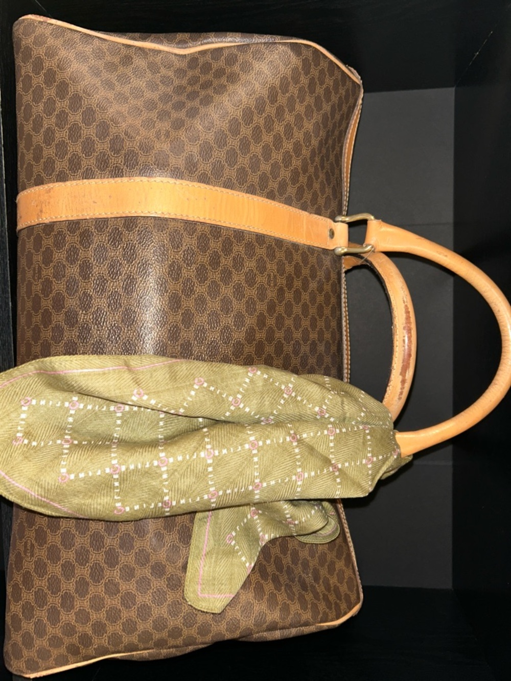 Céline Macadam canvas Boston 45 vintage bag